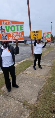 Sign-Waving-Raising-Awareness-for-Saturday-Voting- -Montezuma-Oglethorpe-Ideal-Marshallville-Macon-County
